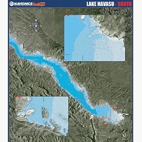 Navionics Paper Map: Lake Havasu - South, Arizona