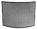 UniFlame S-1042 Single Panel Curved Black Wrought Iron Fireplace Screen