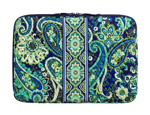Vera Bradley 17 Laptop Sleeve in Rhythm Blues