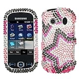 Twin Stars Diamante Protector Cover for SAMSUNG M350 (Seek)