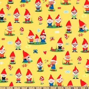 44-Wide-Michael-Miller-Gnoming-Around-Yellow-Fabric-By-The-Yard
