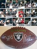 2011 OAKLAND RAIDERS TEAM SIGNED,AUTOGRAPHED,NFL LOGO FOOTBALL WITH PROOF + COA