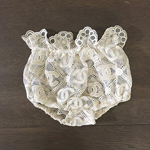 Handmade Newborn baby girl Lace bloomer - Chanel Inspired Photo props