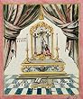 Kunstreproduktion: 18. Jahrhundert, Freimaurer: Christus am Kreuz / 18.Jh., 59 x 71