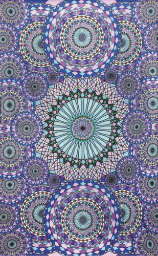 Ring of Water Geometric Design Tapestry - Hanging Wall Art - Great for Apartments, Dorms, Homes, and Office