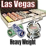 500 Las Vegas Poker Chip Set with Free WPT Rule Book. 14 Gram Heavy Weighted Poker Chips.