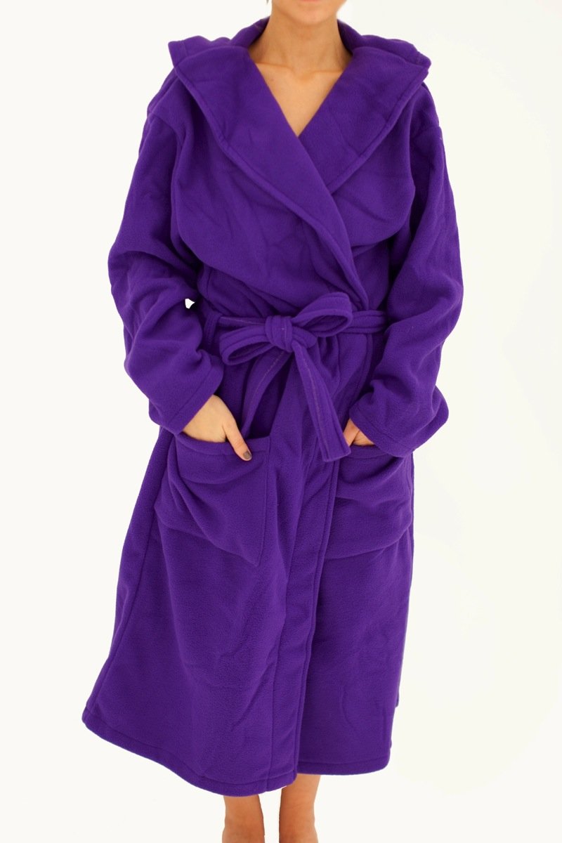 purple bath robes