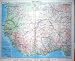 Colour Map 1956 West Africa Accra Cape Verde Freetown