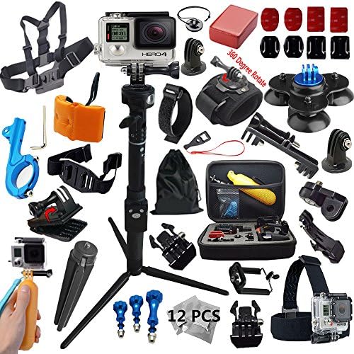 TiPOTiPO S30 Gopro Accessories Kit Tripod Stick Monopod Chest Strap Go Pro Mount Suction Cup For Gopro Hero 4S 4 3 Black Edition For SJCAM And Xiaoyi