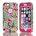 iPhone 6 Plus Case, VAMVAZ Fashion Cute Paisley 3 in 1 3-piece Design Hybrid PC Silicone Stand Back Case Cover Skin For 5.5