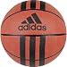 Adidas 3 Stripes Rubber Basketball (Natural Orange/Black, 5)