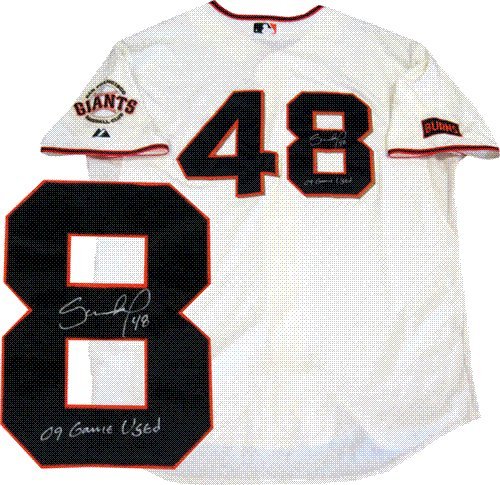 Pablo Sandoval Autographed/Hand Signed Gamed Used 2009 San Francisco Giants Jersey