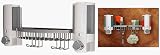 Chrome Wall Mounted Double Dispenser with Basket