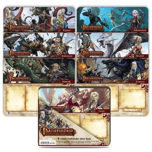 Pathfinder: Iconic Characters Mini Mat 7-Pack