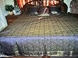 7p Darkslateblue Floral Sari India Bedding Bedspread Duvet King/ Queen.