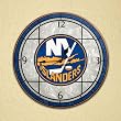 New York Islanders 12in Art Glass Clock NHL Hockey Fan Shop Sports Team Merchandise