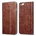 iPhone 6s/6 Plus Case, Benuo [Vintage Book Series] [Card Holder] Genuine Leather Case [Ultra Soft], Protective Folio Case Flip Cover with Stand Function for Apple iPhone 6s/6 Plus 5.5 inch (Brown)