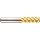 Niagara Cutter S545 Carbide End Mill, for Stainless Steel & Titanium Finishing, TiN Coated, Multi-flute, Square End