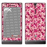 atFoliX Designfolie "Pink Camouflage" f�r Sony Xperia Svon "Designfolien@FoliX"