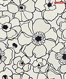 Rasch Tapete 739602 Vliestapete Blumenmuster ""Flip Flop Generation"" schwarz-wei&szlig; modern