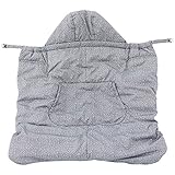 CHEZ MAMAN(シェ・ママン)【春秋物定番ケープ】タフタツイード風プリントダウンケープ脇ゴム入りベルトで留めるタイプ M~L(FREE)/ブラック NO.TS-35552316