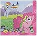 Amscan Charming My Little Pony Friendship Birthday Party Beverage Napkins Tableware (16 Pack), Multi Color, 5