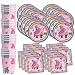 Roller Skating Birthday Party Supplies Set Plates Napkins Cups Tableware Kit for 16