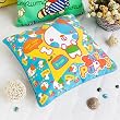 [Shy Puppy] Decorative Pillow Cushion / Floor Cushion (15.8 by 15.8 inches)