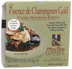 More Than Gourmet Essence De Champignon Gold&reg; Mushroom Essence, 1.5-Ounce Units (Pack of 6)