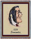 Florida State Univ Seminoles Throw - 70 x 54 Blanket/Throw - Florida State Seminoles