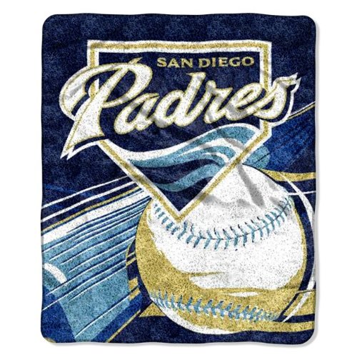 MLB San Diego Padres SHERPA 50x60 Throw Blanket