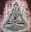 ShalinCraft Folk Crafts Batik Art of India Asian Paintings Wax on Cloth 36 x 38 inches (batik560)