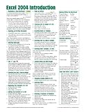 Microsoft Excel 2004 Introduction Quick Reference Guide (Cheat Sheet of Instructions, Tips & Shortcuts - Laminated)