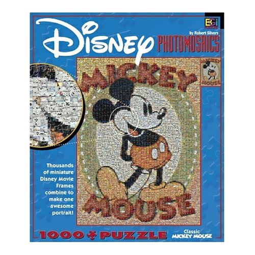 Detail image Buffalo Games Disney Photomosaic Classic Mickey 1000 Piece Jigsaw Puzzle