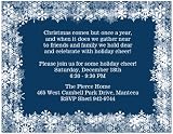 Snowflake Christmas Holiday Party Invitation 5x7 - Set of 20