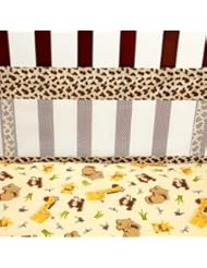 Baby Product: NoJo Little Bedding Secure Me Crib Liner, Jungle Dreams - Little Bedding