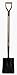 Heavy Duty Steel Collar Square Point Shovel, 39