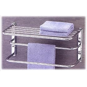 Premier Hotel Style Towel Rack - 20.5" L., Polished Chrome