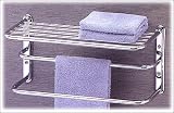 Premier Hotel Style Towel Rack - 20.5 L., Polished Chrome
