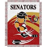 Ottawa Senators NHL Triple Woven Jacquard Throw (044 Series) (36X46")"