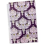 2012 Planner Calendar Year Daily Day Planner Fashion Organizer Agenda January 2012 Through December 2012 Purple Damask Design ~ Plan-It