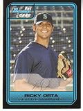 2006 Bowman Draft Draft Picks DP-62 Ricky Orta (XRC) (Baseball Cards) Seattle Mariners (XRC - Extended Rookie Card))