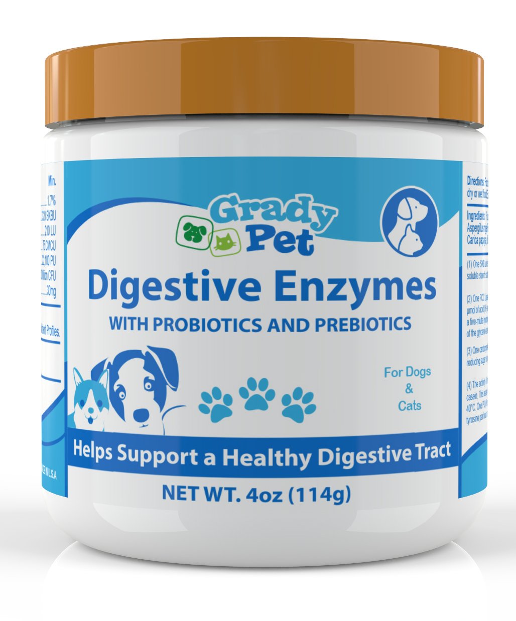 Probiotics Plus Prebiotics and Digestive Enzymes for Dogs and Cats