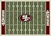 San Francisco 49ers 5' 4" x 7' 8" NFL Home Field Area Rug
