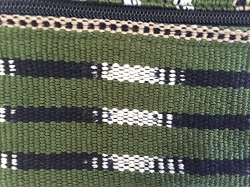 Green Mayan Handmade San Juan Key and Coin Pouch