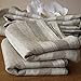LinenMe Set of 2 Hand and Guest Towels Natural Striped Lucas, 13