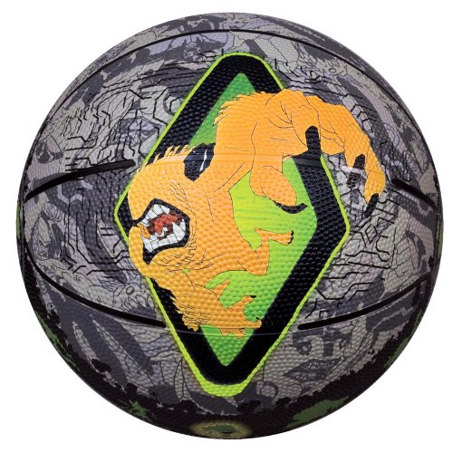 Franklin Ben 10 Junior Rubber Basketball - Black/ Gray/ Green