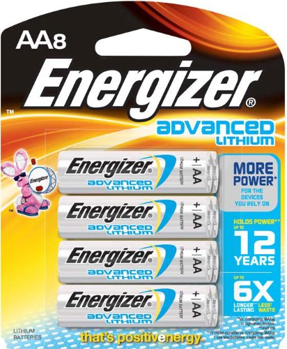Energizer Advanced Lithium Batteries, AA Size, 8 Count