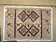 Ivory RED Black Vintage Sari Mirror Wall Hanging Embroidered Tapestry Throw