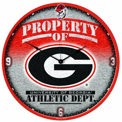 NCAA Georgia Bulldogs 18-Inch High Definition Clock